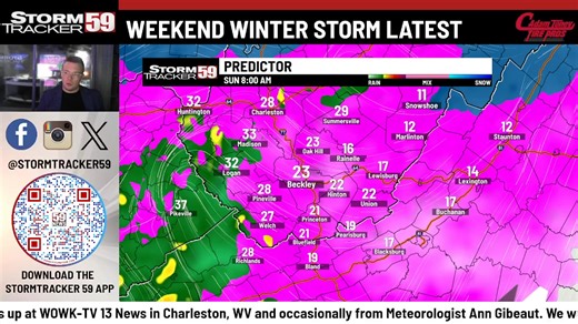 Chief Meteorologist Joe Fitzwater has an overnight live update on the setup and what's ahead for Sunday. FORECAST: https://www.wvnstv.com/weather/steady-snow-arrives-the-latest-on-impacts/ | StormTracker 59