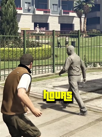 What happens if you follow the human statue for 24 hours in GTA 5? #Gta5 #GtaGames #GtaOnline #24hours #GrandTheftAuto
