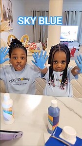 Mixing Colors 🎨 BLUE + WHITE = SKY BLUE ##shorts #colors #viral #kidsvideo #trend #fypシ #trending