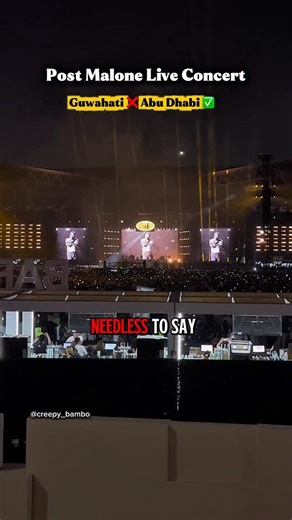 Sujit Das on Instagram: "Sunflower live by Post Malone ❤️ #postmalone #guwahatipostmalone #liveconcert"