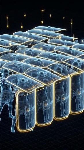 The Roman “Turtle” Formation Explained in 15 Seconds #military #history #rome #facts #historyfacts