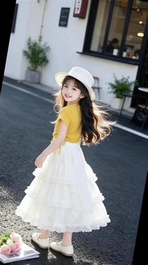 女童连衣裙套装夏季薄款2026新款大儿童短袖百褶裙女孩公主蛋糕裙#白色蛋糕裙女童 #蛋糕裙儿童 #白色纱裙儿童 #套装 #女童穿搭
