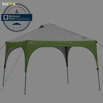 Coleman 10 x 10 Canopy Tent with Instant Setup | Sun Shelter Sets Up in 3 Minutes