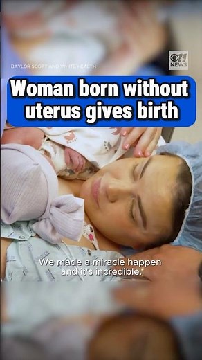 Woman without uterus gives birth #miracle