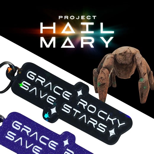 Grace Rocky Save Stars | Keychain W/ NFC Tag - Etsy