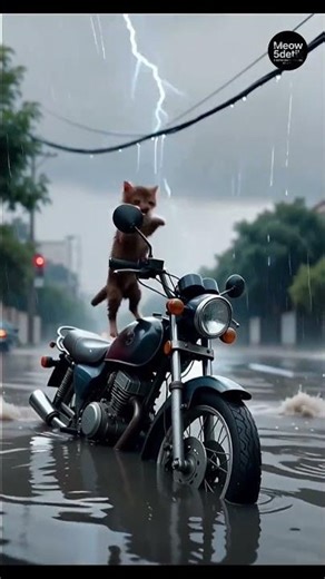 A Scared Tiny Kitten Waiting for Someone