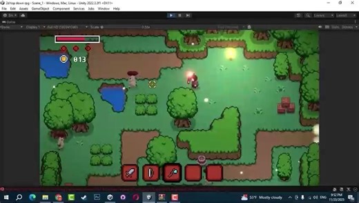 [Unity教程][2D]TOPdown视角RPG游戏（这个没讲解，看着有点累哦）