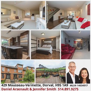 Nouvelle Inscription - New Listing * * Dorval, Quebec Maison à étages 4 CAC - 429 Av. Mousseau-Vermette, H9S 0A3 Dan & Jen Real Estate Brokers 514.891.9275 Pour plus de détails http://bit.ly/2tC9HIR | Royal LePage Village