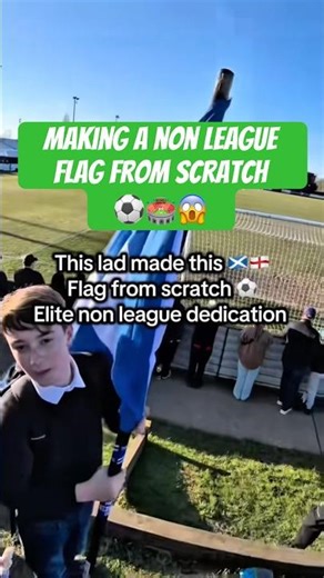 Making a non league flag from scratch #fyp #game #football #sports #game
