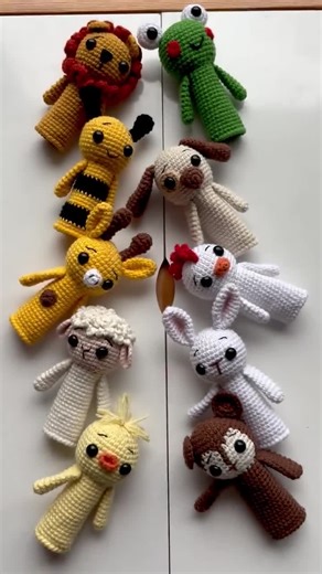 Handmade Animal Finger Puppets Set, Montessori Inspired Pretend Play for Toddlers & Kids Sensory Storytelling Toy, Sensory Play, Sensory Bin - Etsy