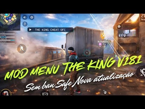 SAIU! MOD MENU FF THE KING V181 SERVIDOR BR 🇧🇷 APK MOD SEM VPN ANT BAN E ANT BLACKLIST 100% RANK 🔥😈