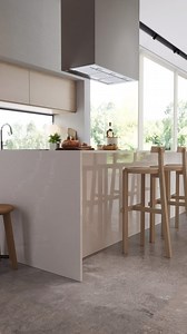 4.4K views · 13 reactions | This modern, light-filled kitchen has utilised the tonal variation and light-reflection of Mineral Alpine Mist™ to add character and elegance to the benchtops. With it’s cool grey base, Alpine Mist™ appears neutral from a distance, but up close it reveals a delicate overlay of dappled veining in soft white with flecks of deeper grey. #caesarstoneau #kitchencountertops #modernkitchendesign #countertops #openplankitchen | Caesarstone Australia | Facebook