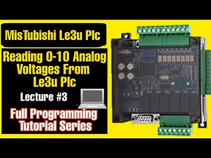 How To Get 0-10 Analog Voltages From Fx3u-4dap Mistubishi fx3u Plc || le3u