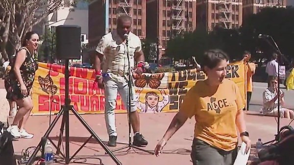 Protesters rally against ICE at downtown courthouse