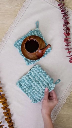 Prepare to be obsessed with these stunning hand-woven coasters ! 😍 You won't believe how simple and fun it is to create them using a basic peg loom and our irresistibly soft AGF Knits. Trust us, you'll want to make more than just a couple of these beauties! 😄 Head over to our YouTube channel for the full tutorial and find all the details - https://bit.ly/3N7wsz7🔗✨ #HandwovenCoasters #DIYInspiration #AGFKnits #CraftingFun #EasyCrafts #HandmadeisBest #ArtGalleryFabrics #DIYCoaster | Art Gallery
