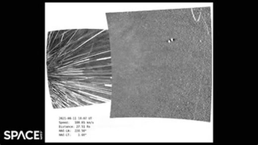 The amazing NASA probe footage flying through the sun's corona
