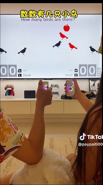 Switch to count the birds! See who can count the fastest and most accurately! Nintendo Switch #CoupleGames #TwoPlayerGames #FamilyGames #CoupleGamesRecommendations