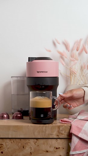 Vertuo Pop is back in Candy Pink. Simple to use. Small machine. Big taste. Add it to your collection today! | Nespresso