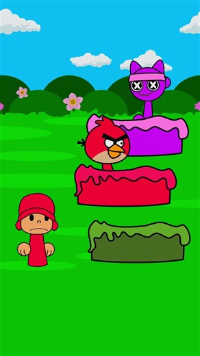POV: Sprunki Pocoyo Color Mix Challenge | CACTUK, Goober Gutz, Angry Birds Ear #animation #funny