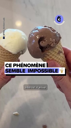 Pourquoi deux boules de glace ne se mélangent pas ?
