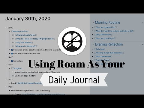 Using Roam as Your Daily Journal | How to Use Roam