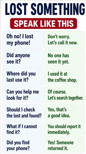 Daily English Practice | Simple English for Lost Something