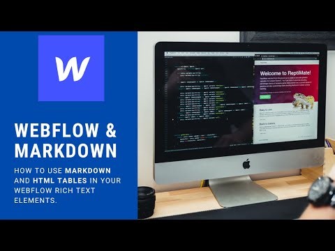 Webflow + Markdown & HTML Tables