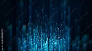 Disco Lights Grid VJ Loop - Abstract Purple Blue Bokeh Animation 4K Video