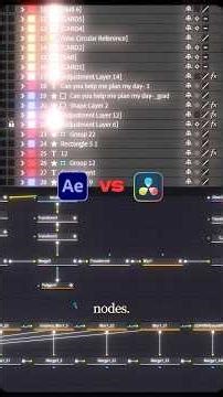 After Effects vs DaVinci Resolve | Layers vs Nodes | #davinciresolvefusion #aftereffects #edit