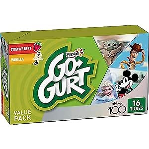 Go-Gurt Minecraft Gluten Free Strawberry and Vanilla Yogurt Tubes 16 Count