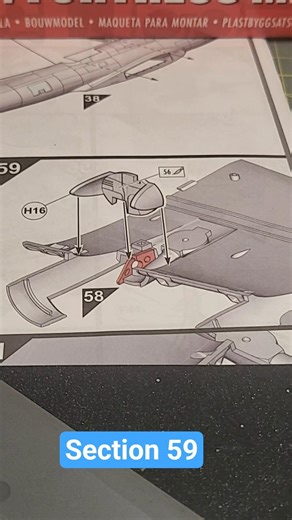 Installing the B-17G rear nacelle bulkhead - skill 3 challenge #ModelBuilding #Airfix