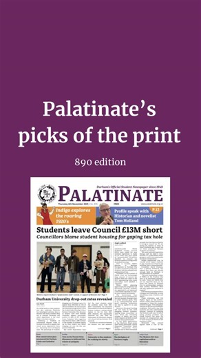Palatinate on Instagram: "This week we asked our editors about their favourite article from our most recent print — and here’s what they had to say! Interested in reading more about these articles? Grab a copy around campus or head to palatinate.org.uk to read online 🗞️"