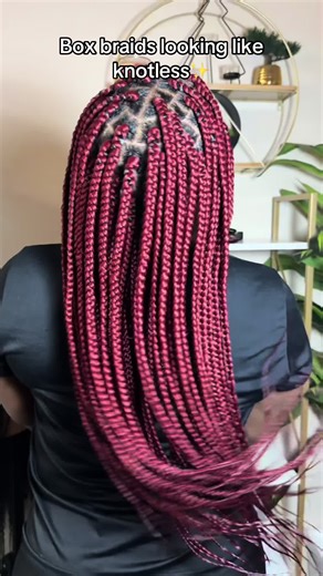 Medium size box braids ✨ #fyp #braids #trending #boxbraids #victorville_california