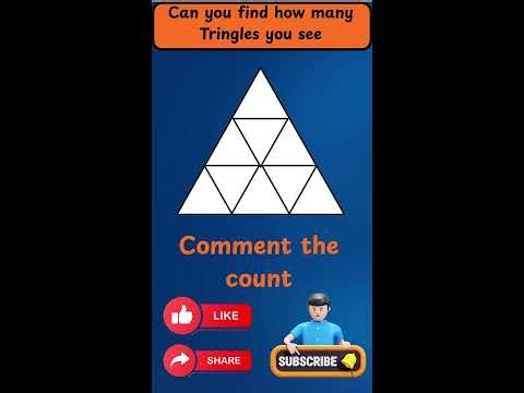 Tringle Puzzle Can you find How many tringles in it