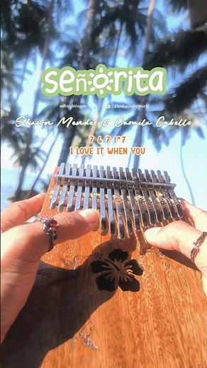Señorita 🌷✨ Shawn Mendes + Camila Cabello #kalimbatabs #tutorial
