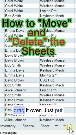 Excel Tutorial: Rename & Delete Sheets Fast | Beginner Guide #Excel #Shorts #Tips