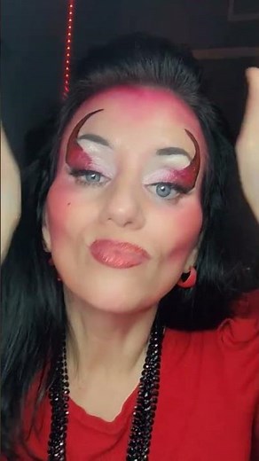 Devil Makeup Transformation | Halloween Horror Look Tutorial | Easy Demon Makeup Step by Step #short