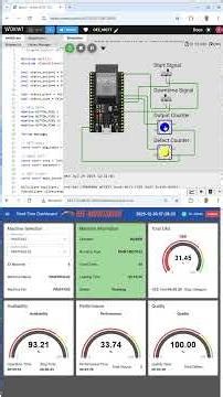 OEE Monitoring System: MQTT Simulation With WokWi ESP32