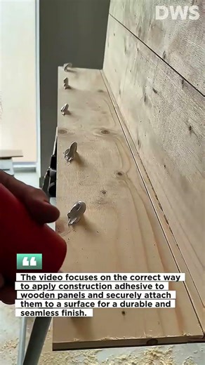 Wood Panel Installation with Adhesive – Clean and Strong Bonding Technique