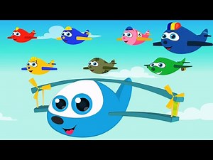 Ten Little Aeroplanes, Numbers Songs and Kindergarten Rhymes