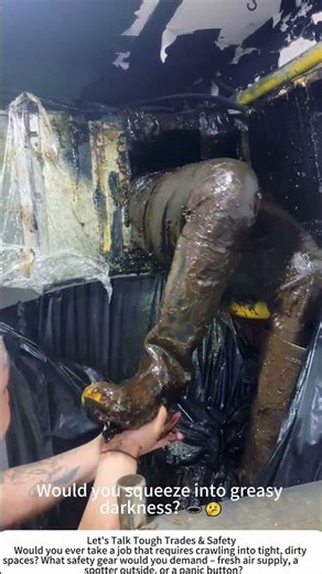 Duct Crawling – Repairing Exhaust Pipes from the Inside 🔧💨