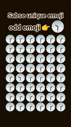 find odd emoji 👉🕓🕓 #emojyfind #emoji #emojichallenge
