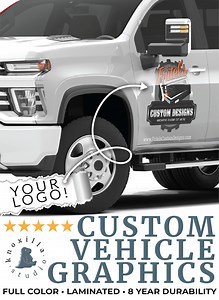 Custom Printed Vehicle Decal - Your Business Logo or Custom Graphic - Automotive, Truck, Trailer - Full Color Laminated - 8 Year Durability! - Etsy