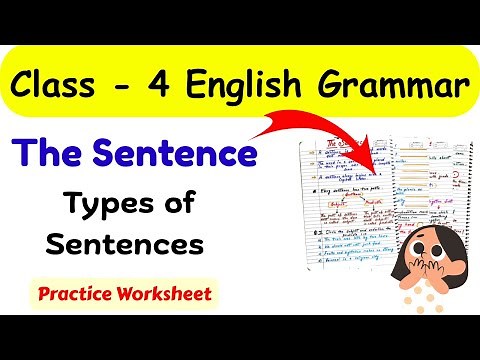 The Sentences Class 4 | Types of Sentences | Class 4 English Grammar | English Worksheet for Class 4
