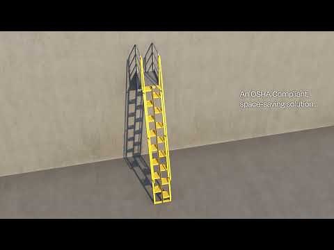 The Original Lapeyre Alternating Tread Stair