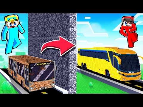 POOR vs RICH Bus Battle in Minecraft!