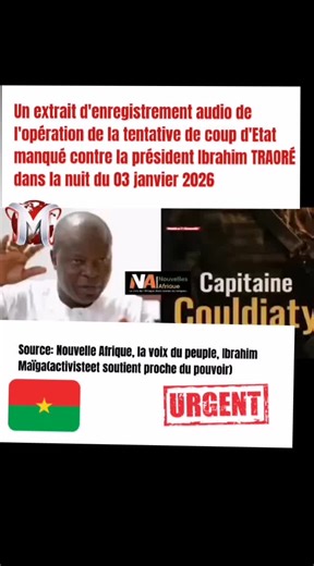 Enregistrement audio de la tentative de coup d'Etat manqué contre le président Ibrahim TRAORÉ dans la nuit du 03 janvier 2026 #burkinatiktok #viraltiktok #coupdetatmanque #partie2