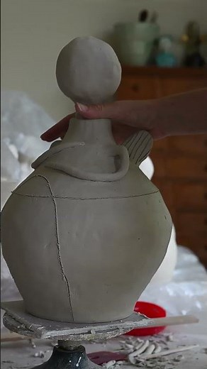 I have never made a fairy this big before!!! #ceramic #fairyqueen #faefolk