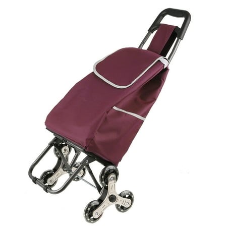 Folding Shopping Bag Cart Grocery Shopping Foldable Cart Stair Climber Shopping Trolley Cart Crystal Wheel Trolley Grocery Cart - Walmart.ca