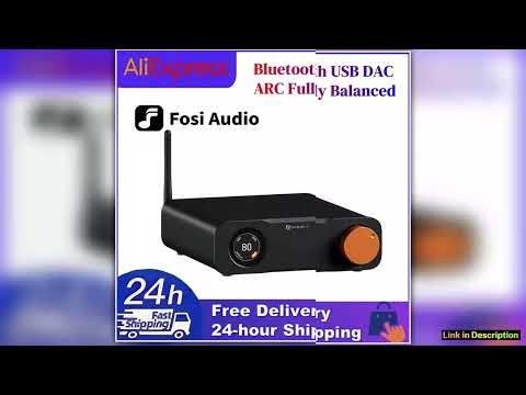Fosi Audio ZD3 Input ES9039Q2M Bluetooth USB DAC ARC Fully Balanced Digital Decoder for Stereo